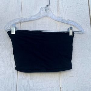 garage black plain tube top size extra small